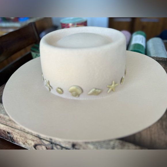 Lack Of Color Seaside Wool Wide-Brim Boater Hat - Picture 9 of 12